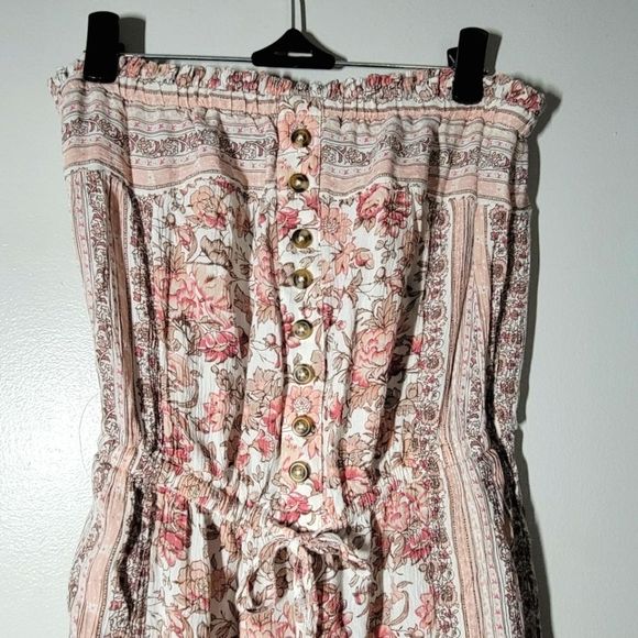 American Eagle Strapless Floral Jumpsuit Small - Picture 3 of 7